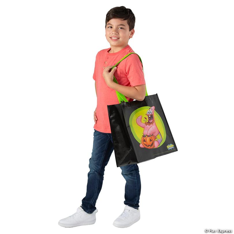 SpongeBob Large Fabric Halloween Totes- 4 PK